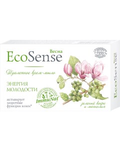 Крем мыло туалетное ECOSENSE Зеленый кофе и магнолия 90 г 36 Весна