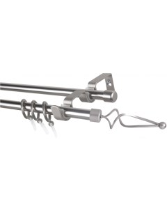 Карниз Лайт Волна 16мм+16мм двухрядный 2,4м САТИН Lm decor