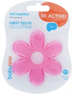 Прорезыватель для зубов Цветок розовый Babyono