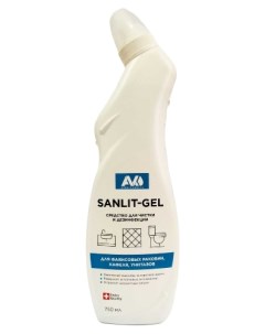Средство для чистки и дезинфекции гель 0 75 литра Санлит