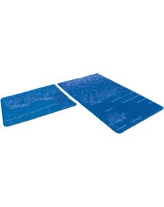 Набор ковриков для ванной комнаты VINTAGE SH V001 50x80 50x50 синий Shahintex
