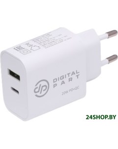 Сетевое зарядное Digital Part FC 135 с кабелем microUSB Digitalpart