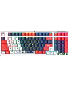 Клавиатура Bloody S98 Sports Navy Bloody BLMS Red A4tech