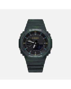 Наручные часы G SHOCK GA 2100FR 3A Foggy Forest цвет зелёный Casio