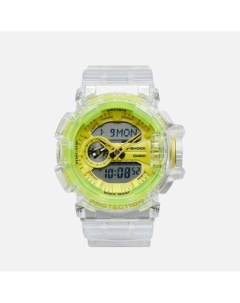 Наручные часы G SHOCK GA 400SK 1A9 Clear Skeleton цвет зелёный Casio