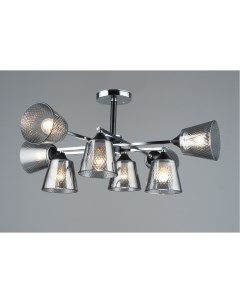 Светильник подвесной (М) SX-N-4081/8 CH+BK (8*40Вт, Е27) Mirastyle