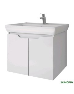 Мебель для ванных комнат Тумба под умывальник Q D 60 99 1001 белый глянец Dreja