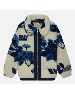Женская флисовая куртка Japanese Tonal Floral AO Padded Sherpa Evisu