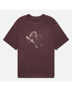 Мужская футболка kuro Garment Pigment Dyed Ink Splash Printed Evisu