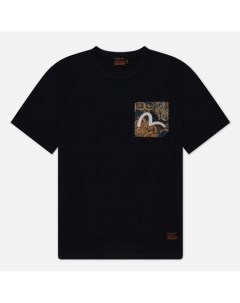 Мужская футболка Brocade Patch Pocket Seagull Embroidered Evisu