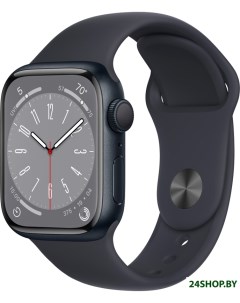 Умные часы Watch Series 8 41мм алюм корпус полуночный полуночный спорт силик ремешок S M Apple