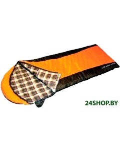 Спальный мешок Cougar 250 R zip правая молния оранжевый черный Campus