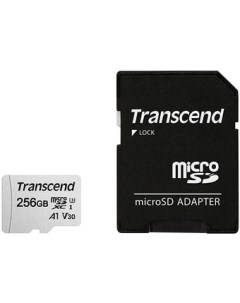 Карта памяти 300S 256GB с адаптером Transcend