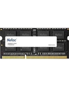 Оперативная память Basic 8GB DDR3 SODIMM PC3 12800 NTBSD3N16SP 08 Netac