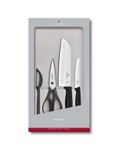 Набор кухонных ножей Swiss Classic Kitchen 6 7133 4G черный Victorinox
