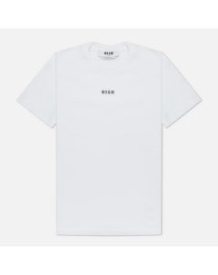 Женская футболка Micrologo Basic Crew Neck цвет белый размер L Msgm