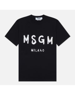 Женская футболка Milano Logo цвет чёрный размер XS Msgm