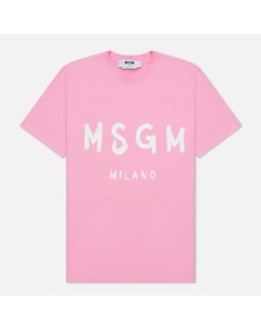 Женская футболка Milano Logo цвет розовый размер S Msgm