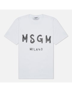 Женская футболка Milano Logo цвет белый размер S Msgm