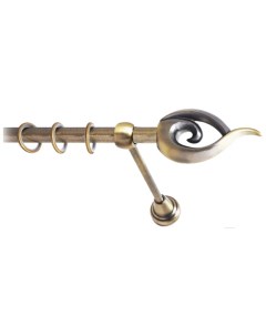 Карниз для штор LmDecor 16мм 1р гладкий 3,2м АНТИК /Наутилус 012 Lm decor