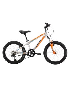 Велосипед ICE 20 2022 HQ 0005360 серебристый оранжевый голубой Black one