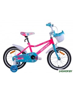 Детский велосипед Wiki 18 розовый бирюзовый 2019 Aist