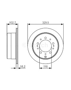 Тормозной диск Bosch