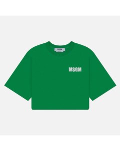 Женская футболка Never Look Back цвет зелёный размер M Msgm