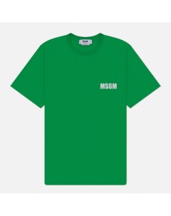 Мужская футболка Never Look Back Print Regular цвет зелёный размер XL Msgm