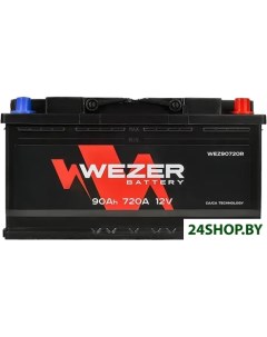 Автомобильный аккумулятор WEZ90720R 90 А ч Wezer
