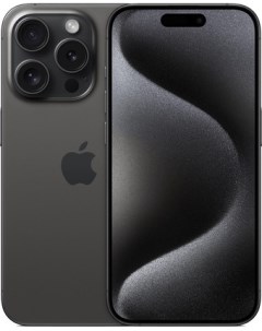 Смартфон iPhone 15 Pro Dual SIM 256GB черный титан Apple