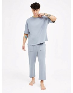 Комплект мужской домашний футболка брюки в сером цвете Mark formelle