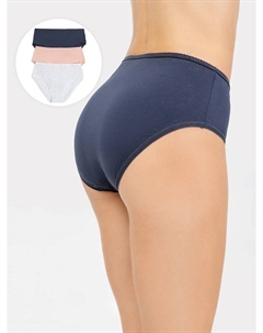 Мультипак трусиков макси (3 шт.) в графитовом, бежевом и сером цветах Mark formelle