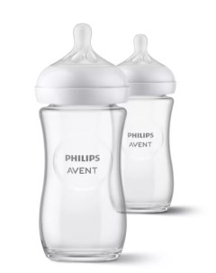 Бутылочка для кормления Natural Response 240мл стекло уп 2шт Philips avent