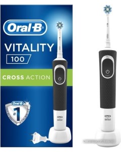 Электрическая зубная щетка Braun Vitality 100 Cross Action D100 413 1 черный Oral-b