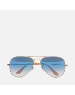Солнцезащитные очки Aviator Gradient цвет золотой размер 55mm Ray-ban