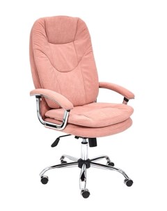 Кресло Softy LUX флок розовый Tetchair