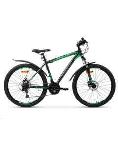 Велосипед Quest Disc 26 2022 16 серый зеленый Aist