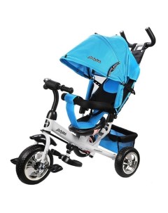 Детский велосипед Comfort 10x8 EVA голубой Moby kids
