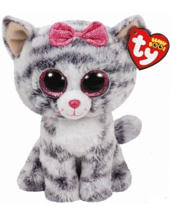 Игрушка мягконабивная Кошка Kiki серая серии Beanie Boo s 15см Ty