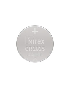 Батарейка CR2025 литиевая блистер 2 шт Mirex