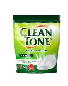 Таблетки для посудомоечных машин 15 шт Clean tone