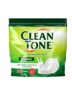 Таблетки для посудомоечных машин 30 шт Clean tone