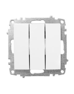 Zena/Vega бел. Выключатель 3-кл. (без рамки) 609-015600-254 El-bi