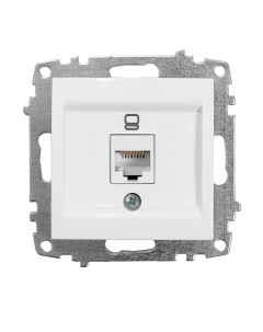 Zena/Vega бел. Розетка комп. 1*RJ45 (без рамки) 609-015600-247 El-bi