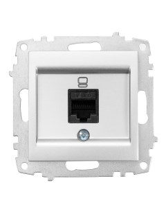 Zena/Vega серебро Розетка комп. 1*RJ45 (без рамки) 609-011000-247 El-bi
