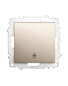 Zena/Vega титан Выключатель 1-кл. прох. (без рамки) 609-011400-209 El-bi