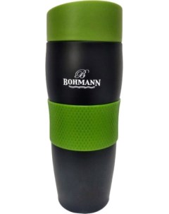 Термокружка BH 4457 0 38л черный зеленый Bohmann