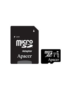 Карта памяти microSDXC Class 10 64GB адаптер AP64GMCSX10U1 R Apacer