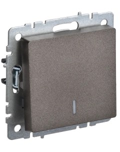 Бронза Выключатель 1-кл. с инд. (без рамки) BR-V10-1-10-K45 IEK Brite